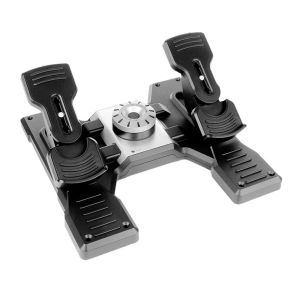 Pedais de Simulador de Voo Profissional Logitech Flight Rudder Pedals, 945-000024