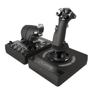 Controle de Simulacao Com Manete e Stick Logitech X56 Hotas RGB, 945-000058