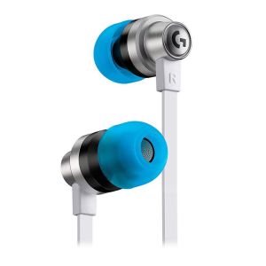 Fone de Ouvido Intra-Auricular Logitech G333 KDA League of Legends, Branco/Azul, 981-000983