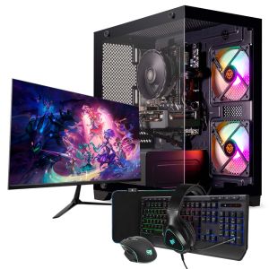 PC Gamer Mancer Jotun X, Intel Core i7, Radeon RX 590 8GB, 16GB DDR3, SSD 1TB + Monitor + Kit Periféricos