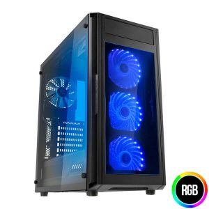 Gabinete Raidmax Alpha Prime RGB Vidro Temperado Preto, A15TTB