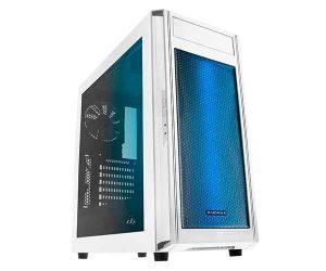 Gabinete Raidmax Alpha Com Lateral em Acrílico LED RGB Frontal Branco, A15WLW
