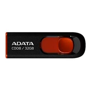 Pen Drive ADATA Classic C008 32GB Preto/Vermelho, AC008-32G-RKD - BOX