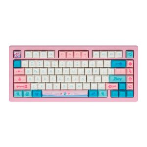 Teclado Gamer Akko ACR Pro 75 Sylph Potion DSA, RGB, ANSI, Switch Akko Cream Yellow V3 Pro, Rosa, ACR-PRO-75-YELLOW-P