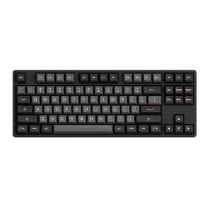 Teclado Mecanico Gamer Akko 5087S QMK, RGB, Preto e Rosa, Switch Cream Yellow, AKKO-5087S-PINK