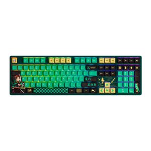 Teclado Mecanico Gamer Akko 5108B Plus Tanjirou, RGB, Wireless, Switch Cream Yellow, AKKO-5108B-TANJIROU