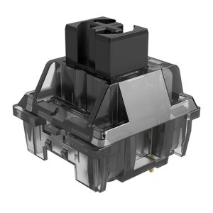Switch Para Teclado Akko Mecânico Linear, 45 Pecas, Lubrificado, Jelly Black, AKKO-SWITCH-BLK