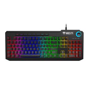 Teclado Gamer Gamdias Ares P2A, RGB, ABNT2, Preto, ARES-P2A-BK