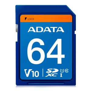 Cartao de Memoria Adata Premier, 64GB, SDHC, ASDX64GUICL10-R