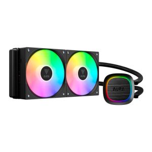 Water Cooler Gamdias Aura GL240 V2, ARGB, 240mm, Preto, AURA-GL240-V2