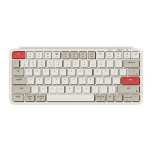 Teclado Keychron B1 Pro Ultra Slim, Wireless, Vermelho Retro, B1P-K13 Teclado Keychron B1 Pro Ultra Slim, Wireless, Vermelho Retro, B1P-K13