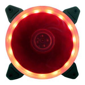 Ventoinha BlueCase Ring 120mm LED Vermelho, BFR-05R