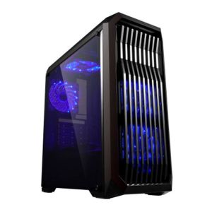 Gabinete Gamer BlueCase BG-019 Preto Lateral Acrilico, BG019GCASE