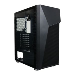 Gabinete Gamer Bluecase BG-020 RGB Lateral Vidro Temp Preto, BG020BGCASE