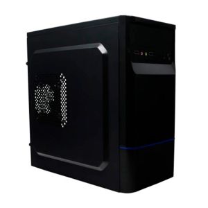 Gabinete Bluecase BG-2315B Preto/Azul + Fonte 230W, BG2315BGCASE