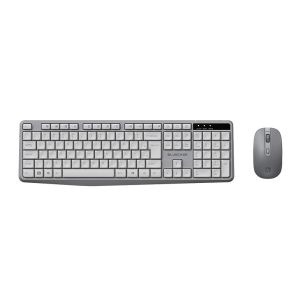 Kit Teclado e Mouse BlueCase BMTW01, 2400DPI, ABNT2, Wireless, Cinza, BMTW01-GY