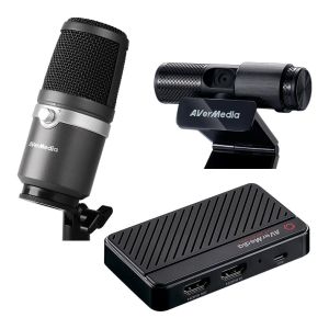 YouTuber Starter Pack AVerMedia BO311 Microfone/Webcam/Placa de Captura