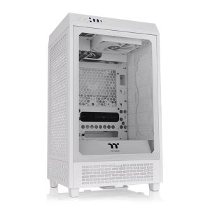Gabinete Gamer Thermaltake The Tower 200 Snow Edition, Mini-Tower, Lateral de Vidro, Com 2 Fans, Branco, CA-1X9-00S6WN-00