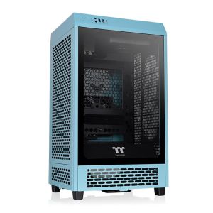 Gabinete Gamer Thermaltake The Tower 200 Turquoise Edition, Mini-Tower, Lateral de Vidro, CA-1X9-00SBWN-00