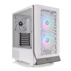 Gabinete Gamer Thermaltake Ceres 300 TG ARGB Snow, Lateral de Vidro, Com 3 Fans, Branco, CA-1Y2-00M6WN-00