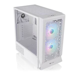 Gabinete Gamer Thermaltake Ceres 330 TG Snow ARGB , Mid-Tower, Lateral de Vidro, Com 3 Fans, Branco, CA-1Y2-00M6WN-01