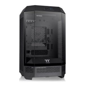 Gabinete Gamer Thermaltake The Tower 300, Mini-Tower, Lateral de Vidro, Com 2 Fans, Preto, CA-1Y4-00S1WN-00