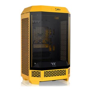 Gabinete Thermaltake The Tower 300 Bumblebee Edition, ARGB, Mid-Tower, Lateral de Vidro, Com 2 Fans, CA-1Y4-00S4WN-00