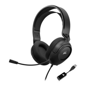 Headset Gamer Corsair HS35 Surround V2, Multiplataforma, 7.1 Surround, Drivers 50mm, Preto, CA-9011386-NA