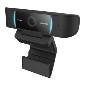 Webcam Intelbras, Full HD 1080p, USB, Preta, CAM-1080p