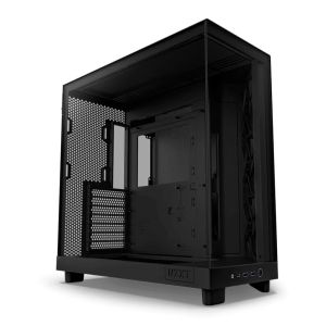 Gabinete Gamer NZXT H6 Flow, Mid-Tower, Lateral De Vidro, Com 3 Fans, Preto, CC-H61FB-01