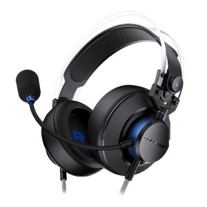 Headset Gamer Cougar VM410 PS, Drivers 53mm, Preto e Azul, CGR-P53S-550
