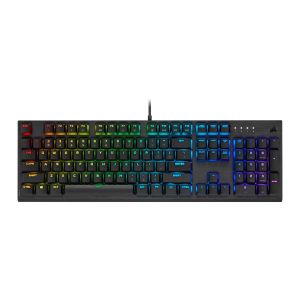 Teclado Mecanico Gamer Corsair K60 RGB PRO Low Profile, US, Switch Cherry MX Low Profile Speed, Preto, CH-910D018-NA