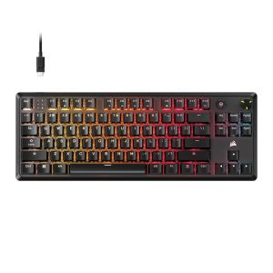 Teclado Mecanico Corsair K70 Core TLK, RGB, Switch MLX Vermelho, Preto, CH-911911E-NA
