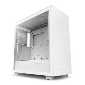 Gabinete Gamer NZXT H7, Mid-Tower, Lateral de Vidro, Com 2 Ventoinhas, Branco, CM-H71BW-01