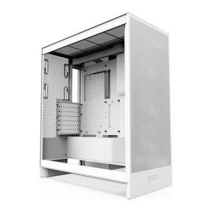 Gabinete Gamer NZXT H7 Flow, Mid-Tower, Lateral de Vidro, Com 3 Fans, Branco, CM-H72FW-01