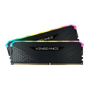 Memoria Corsair Vengeance RGB RS, 64GB (2x32GB), DDR4, 3200MHz, C16, Preto, CMG64GX4M2E3200C16