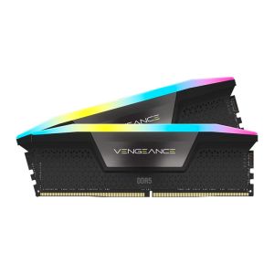 Memoria Corsair Vengeance, RGB, 32GB (2x16GB), DDR5, 6400MHz, C36, Preto, CMH32GX5M2B6400C36