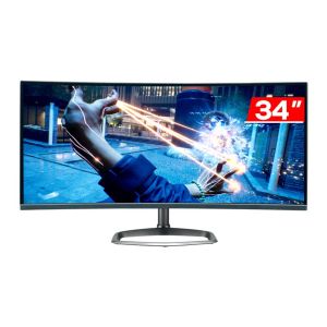 Monitor Gamer Cooler Master GM34-CW, 34", VA, Curvo, UWQHD, 1ms, 165Hz, FreeSync Premium, HDMI/DP, CMI-GM34-CW2-BR