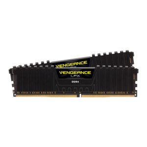 Memoria Corsair Vengeance LPX, 32GB (2x16GB), DDR4, 3600MHz, C18, Preta, CMK32GX4M2D3600C18