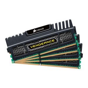 Memoria Corsair Vengeance, 32GB (4x8GB), DDR3, 1600MHz, C10, Preto, CMZ32GX3M4X1600C10