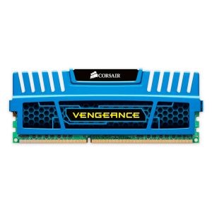 Memoria Corsair Vengeance 4GB (1x4) DDR3 1600MHz C9 Azul, CMZ4GX3M1A1600C9B