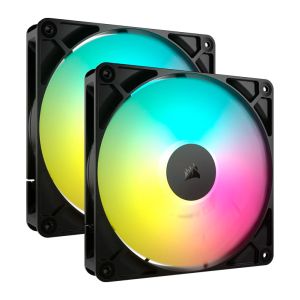 Kit Ventoinhas Corsair RS140, ARGB, 2x140mm, Preto, CO-9050183-WW