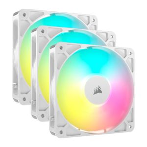 Kit Ventoinhas Corsair RS120, ARGB, 3x120mm, Branco, CO-9050185-WW