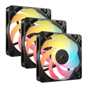 Kit Ventoinhas Corsair RS120-R, ARGB, 3x120mm, Preto, CO-9050196-WW Kit Ventoinhas Corsair RS120-R, ARGB, 3x120mm, Preto, CO-9050196-WW