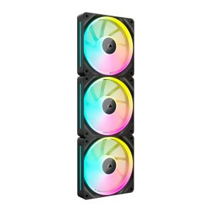 Kit Ventoinhas Corsair Icue Link LX120, RGB, 3x120mm, Preto, CO-9051026-WW Kit Ventoinhas Corsair Icue Link LX120, RGB, 3x120mm, Preto, CO-9051026-WW