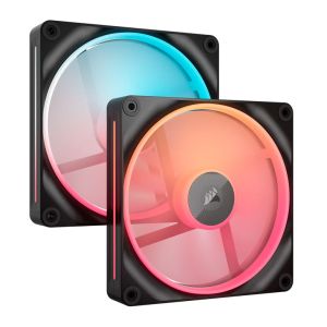 Kit Ventoinhas Corsair Icue Link LX140-R, RGB, 2x140mm, Preto, CO-9051052-WW