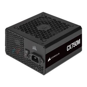 Fonte Corsair CX750M, 750W, Semi-Modular, 80 Plus Bronze, Preta, CP-9020222-NA