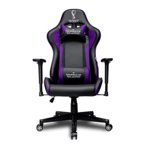 Cadeira Gamer Delux Copa do Mundo MT-2000 BP1, Preto e Roxo, CP-CH-9002