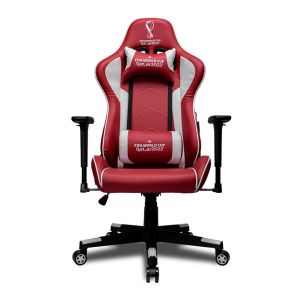 Cadeira Gamer Delux Copa do Mundo Catar MT-2000 BW1, Vermelho e Branco, CP-CH-9003