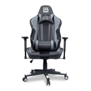 Cadeira Gamer Delux Copa do Mundo Catar FI-2700 BG1, Preto e Cinza, CP-CH-9056